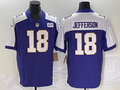 Men's Minnesota Vikings Justin Jefferson #18 Purple Vapor F.U.S.E. Limited Jerseys