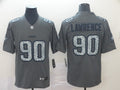 Men's Dallas Cowboys DeMarcus Lawrence #90 Gray Game Jerseys