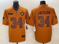 Men's Las Vegas Raiders Bo Jackson #34 Brown 2023 Salute To Service Retired Player Limited Jerseys