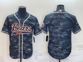 Men's Chicago Bears Grey Camouflage Blank Jerseys