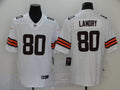Men's Cleveland Browns Jarvis Landry #80 White Player Game Jerseys