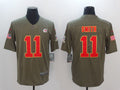 Men's Kansas City Chiefs Alex Smith #11 Brown Game Jerseys