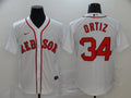 Men's Boston Red Sox David Ortiz #34 White Replica Baseball Jerseys