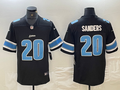 Men's Detroit Lions Barry Sanders #20 Black Replica Player Jerseys