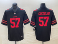 Men's San Francisco 49ers Dre Greenlaw #57 Black Game Player Jerseys