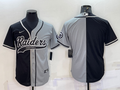 Men's Las Vegas Raiders Black/Gray Blank Jerseys