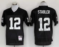 Men's Oakland Raiders Ken Stabler Mitchell & Ness Black Legacy Replica Jerseys