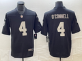 Men's Las Vegas Raiders Aidan O'Connell #4 Black Game Jerseys