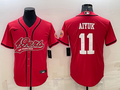 Men's San Francisco 49ers Brandon Aiyuk #11 Red Game Jerseys Joint Edition