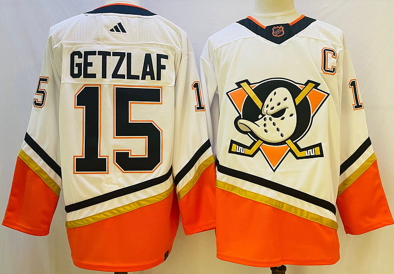 Men's Anaheim Ducks Ryan Getzlaf #15 White Game Jerseys