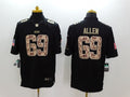 Men's Chicago Bears Jared Allen #69 Black Game Player Jerseys