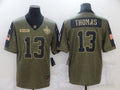 Men's New Orleans Saints Michael Thomas #13 Brown Game Player Jerseys