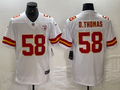 Men's Kansas City Chiefs Derrick Thomas #58 White Game Player Jerseys