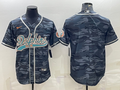 Men's Miami Dolphins Grey Camouflage Blank Jerseys