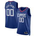Men's LA Clippers Royal 2021/22 Diamond Swingman Custom Jerseys - Icon Edition