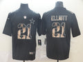 Men's Dallas Cowboys #21 Ezekiel Elliott Black Alternate Game Jerseys