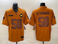 Men's Kansas City Chiefs Derrick Thomas #58 Brown 2023 Salute To Service Retired Player Limited Jerseys