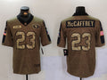 Men's San Francisco 49ers Christian McCaffrey #23 Brown Game Player Jerseys