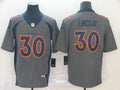 Men's Denver Broncos Phillip Lindsay #30 Gray Inverted Legend Jerseys