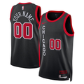 Men's Chicago Bulls Black 2023/24 Custom Swingman Jerseys - City Edition