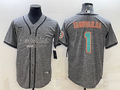 Men's Miami Dolphins Tua Tagovailoa #1 Gray Game Jerseys Joint Edition