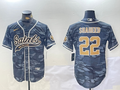 Men's New Orleans Saints Rashid Shaheed #22 Grey Camouflage Player Jerseys