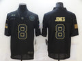Men's New York Giants #8 Daniel Jones Black Player Game Jerseys