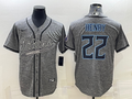 Men's Tennessee Titans Derrick Henry #22 Gray Player Jerseys