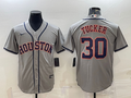Men's Houston Astros Kyle Tucker #30 Gray Replica Player Jerseys