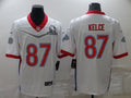 Men's Kansas City Chiefs Travis Kelce #87 White ALL STAR Game Jerseys
