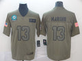 Men's Miami Dolphins Dan Marino #13 Brown Game Jerseys