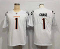 Men's Cincinnati Bengals Ja'Marr Chase #1 White Game Jerseys