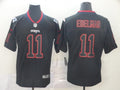 Men's New England Patriots Julian Edelman #11 Black Game Jerseys