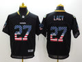 Men's Green Bay Packers Eddie Lacy #27 Black Game Jerseys