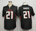 Men's Atlanta Falcons Deion Sanders #21 Black Game Player Jerseys