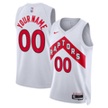 Men's Toronto Raptors White Swingman Custom Jerseys - Association Edition