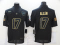 Men's Buffalo Bills #17 Josh Allen Black Game Player Jerseys