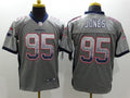 Men's New England Patriots Chandler Jones #95 Gray Game Jerseys