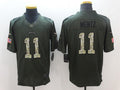 Men's Philadelphia Eagles Carson Wentz #11 Army Green Game Jerseys