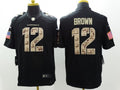 Men's Arizona Cardinals John Brown #12 Black Player Game Jerseys