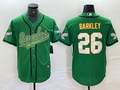 Men's Philadelphia Eagles Saquon Barkley #26 Kelly Green Player Jerseys Joint Edition