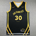 Men's Golden State Warriors Stephen Curry #30 Black 2023/24 Swingman Jerseys - City Edition