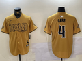 Men's New Orleans Saints Derek Carr #4 Yellow Player Jerseys