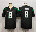 Men's New York Jets Elijah Moore #8 Stealth Black Game Jerseys