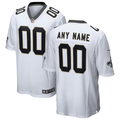 Custom New Orleans Saints White 2018 Game Jerseys