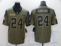 Men's Washington Commanders Antonio Gibson #24 Brown Game Jerseys