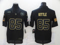 Men's San Francisco 49ers #85 George Kittle Black Alternate Game Jerseys