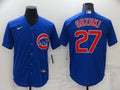 Men's Chicago Cubs Seiya Suzuki #27 Blue Replica Baseball Jerseys