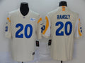 Men's Los Angeles Rams Jalen Ramsey #20 Beige Vapor Limited Jerseys