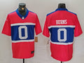 Men's New York Giants Brian Burns #0 Century Red Alternate Player Game Jerseys